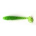 Силиконовая приманка для рыбалки, Taipan Slim View Fat, 2,8 дюйма, 8шт/уп, цвет №08 Green neon